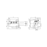 C1C4AK Axial, Coolant, Wedge Clamping Holders C1C4AK-302070 - Makotools Industrial Supply Tools for Metal Cutting